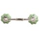 Green Crackle Melon Ceramic Bridge Handles